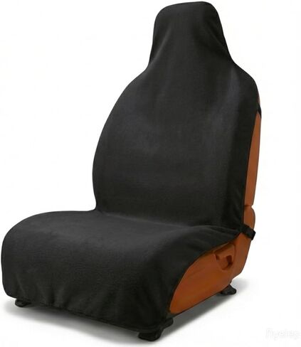 Car Seat Covers, 2PCS Premium Auto Seat Towel Fit Cars SUV Trucks, Ideal Gift for Active People Who Work Sweat Swim Run Beach, Tan in Kuwait