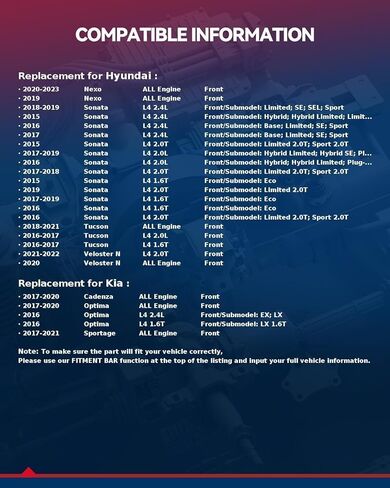 KAX 513374 محمل العجلات الأمامية ومجموعة المحور متوافقة مع 2015-2019 Hyundai Sonata، 2016-2021 Hyundai Tucson، 2017-2021 Kia Sportage، 5 Lug 1PC in Kuwait