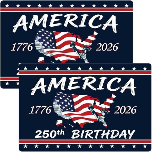 American Flag Magnet for Car, Patriotic Car Magnet for Truck, SUV, Fridge - Celebrate 250 Years of Independence, Liberty & National Pride in Kuwait