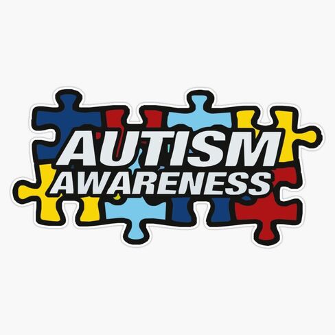 Magnet Autism Awareness Merchandise Magnetic Vinyl Sticker 5" in Kuwait