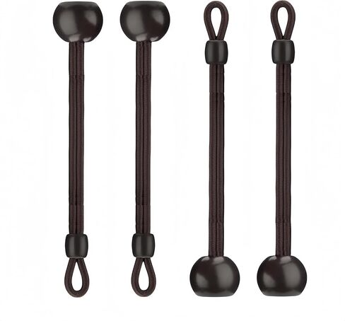 Universal Shade Bungee Tie Downs Replacement Parts - Weather Resistance, Same Size as Original, Compatible with Coolaroo Exterior Roller Shade & Outdoor Blinds（Black，6inch 4 Pcs） in Saudi Arabia