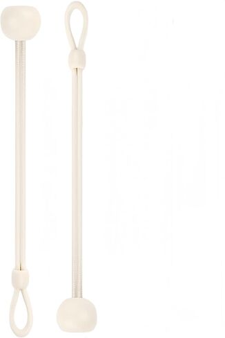 قطع غيار Universal Shade Bungee Tie Downs - مقاومة للطقس، نفس الحجم الأصلي، متوافقة مع الظل الدوار الخارجي Coolaroo والستائر الخارجية (أسود، 6 بوصات 4 قطع) in Kuwait