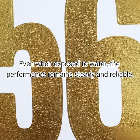 12 Sheets 6 Inch Large Number Stickers in Gold, Self-Adhesive and Waterproof Numbers Stickers Decals for Scrapbooking, Mailbox, Poster, Notice Board, Outdoor in Saudi Arabia