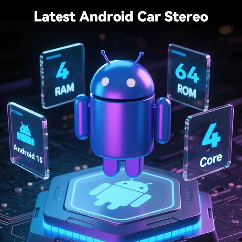 [8 Core 4G+64G] Android 13 Car Stereo for Mitsubishi Outlander 2008-2015 with Wireless Apple Carplay Android Auto,9'' Touchscreen Car Radio with WiF/GPS,Bluetooth,FM/RDS Radio,SWC+AHD Backup Camera in Saudi Arabia