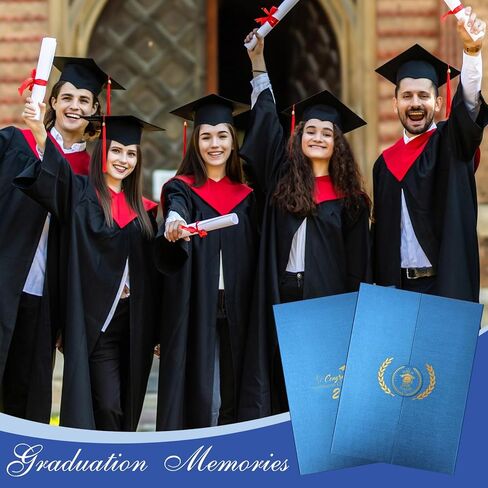 Graduation Guest Book 2026, Blue and Gold Graduation Party Decorations, Graduation Signature Book Card for Graduation Announcements 2026, Grad Party Decorations Supplies Gifts in Saudi Arabia