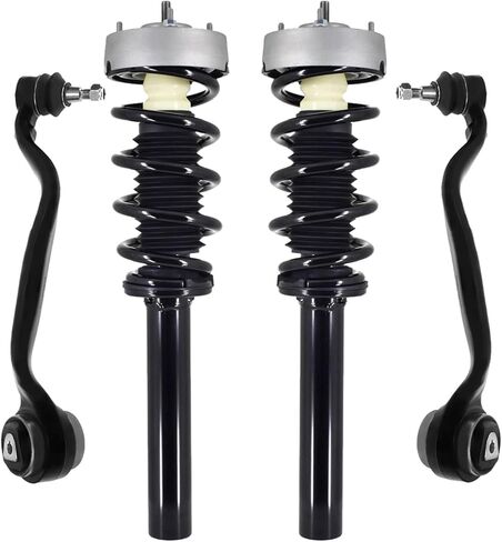PM Auto Set of 4 Front Lower Forward Control Arm Ball Joint-Quick Complete Strut-Coil Spring Assembly Compatible With 2014-2018 BMW X5 in Kuwait