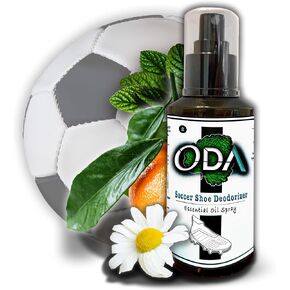 Cleat Deodorizer Spray, Natural Shoe Deodorizer, Sports Shoe Odor Fighting Spray, Essential Oil Soccer Shoe & Foot Deodorizer Spray, Natural Odor Fighter, Football Boot & Foot Spray Deodorizer - ODA