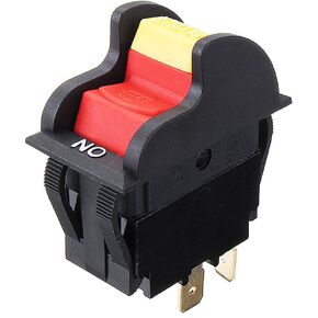 Industrial Pushbutton Switches KEDU HY7 125V/250VAC Key Locking Push Button Switch, 4 Pins Electric Safety Switch