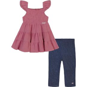 Calvin Klein Girls 2 Piece Tunic Capri SetCalvin Klein 2 Piece Tunic Capri Set