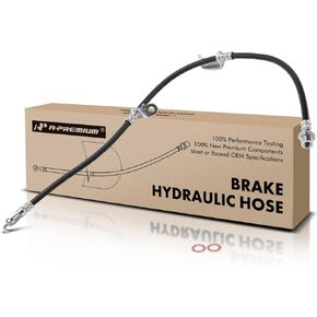 A-Premium Front Passenger Brake Hydraulic Hose Compatible with Select Toyota and Lexus Models - Prius 2010-2015, Prius Plug-In 2014-2015, CT200h 2011-2017, 1.8L - Replace# 9094702F83