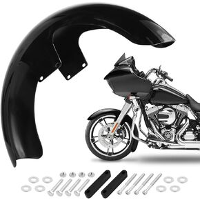 حاجز أمامي ممتاز مقاس 19 بوصة - جزء باجر أسود لامع متين لموديلات Harley Touring 1997-2013 - Road King، Road Glide، Electra Glide، Street Glide - ترقية أنيقة للدراجات النارية