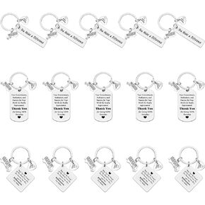 15 Pcs School Bus Driver Appreciation Gifts Bus Driver Keychain Thank You Gifts for Bus Driver End of Year Gift Back to School Gift Christmas Thanksgiving Birthday Leaving Retirement Gift