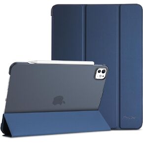 ProCase Smart Case for iPad Pro 11 Inch Case(M4) 2024, Slim Stand Hard Back Shell Smart Folio Cover for iPad Pro 11" M4 5th Generation 2024 -Navy