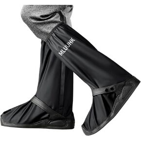 Rain Shoe Covers, Reusable Waterproof Rain Cover for Shoes, Non-Slip PVC Snow Boot Covers for Men and Women