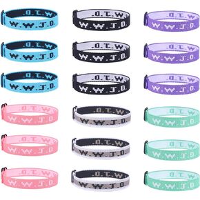 18PCS WWJD Bracelets Pack, What Would Jesus Do Bracelets, Jesus Bracelets Gift for Christian