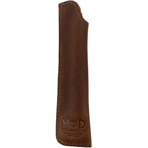 Hide & Drink, Pen Case Handmade from Full Grain Leather - Charcoal Black