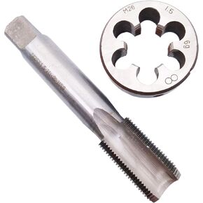 HSS M26 x 1.5mm Tap and M26 x 1.5mm Die Metric Thread Right Hand