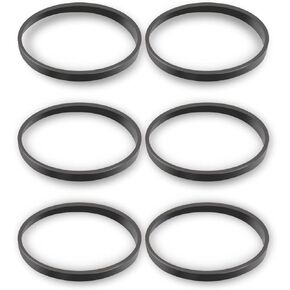 Miytsya 6-Pack Intake Manifold Gasket Set, Rubber Sealing Gasket, Automotive Gasket Parts, Compatible with BMW N46 N52 E60 E70 E90 E92-128i 135i 325xi 328i 328xi 330i 525xi 528i 530i M5 M6 (Black)
