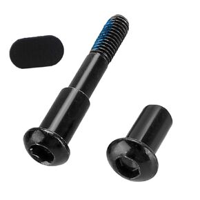 Electric Scooter Folding Bolt Compatible with Xiaomi M365/Pro 1S and Silicone Throttle Grip Cover Set - Durable Fixed Shaft Locking Screw with Black Accelerator Protection (Black)
