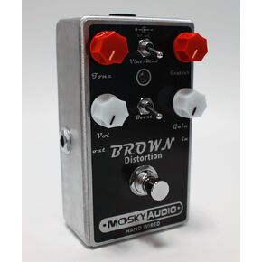 BROWN Distortion Dual Toggle with Boost Option Hand-Wired Fast, Fast US Ship!