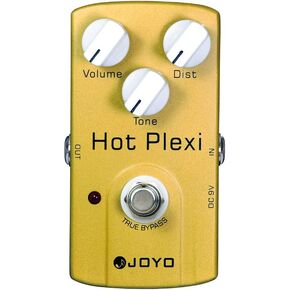 JOYO JF-32 Hot Plexi Distortion Guitar Effect Pedal - True Bypass, DC 9V and Battery Supported