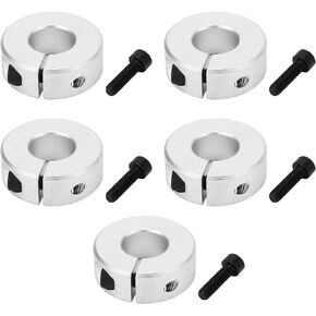 5Pcs Shaft Collar Aluminium Alloy Clamping Collar 2/3in Bore Diameter Power Transmission Products for Automotive Industry