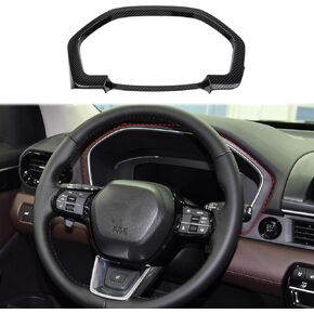 crosselec Carbon Fiber Dashboard Meter Panel Frame Cover Trim Interior Decoration Accessories for 2023-2024 Honda Pilot