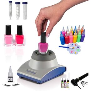 Certified Mini Vortex Mixer with Touch Function, 4500 RPM, Ideal for Acrylic Paints, Tattoo Inks, Gel Polish, Eyelash Adhesives, Test Tubes & Centrifuge Tubes, 5 Year Warranty, Blue/Gray