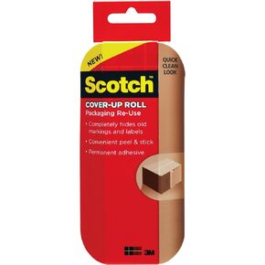 Scotch Cover-Up Roll, 6-Inch x 15-Feet, Brown, 1 Roll (RUCUR15)