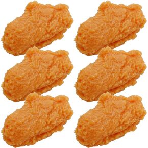 6 Pcs Artificial Chicken Legs, Fake Fried Chicken Model, Simulated Chicken Legs, Fake Lifelike Food Props for Home Kitchen Party Decoration Photography Props Sample Display (Chicken Legs)