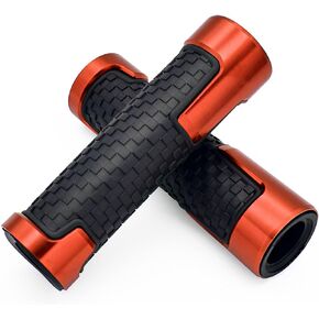Universal 7/8" 22MM Motorcycle Handles Grips CNC Rubber Motorcycle Grips Compatible with Honda Yamaha Suzuki Kawasaki Dirt Bike