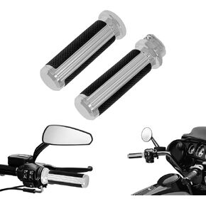 مقابض مقود التحدي HDBUBALUS مقاس 1 بوصة مقابض يد 25 مم مناسبة لدراجات Harley Touring Street Glide Road King Road Glide Electra Glide Dyna Softail Chrome in Kuwait