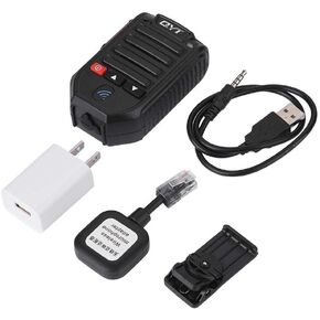ASHATA Handheld Wireless Bluetooth Microphone Speaker High Definition Mobile Radio Microphone for Car Radio Tansceiver QYT KT Mobile Radio