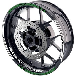 17 inch Wheel Rim Stickers Decals Tape Compatible with GSXR 1000 01-20 12 13 14 15 16 17 18 19 20 (AQUA)