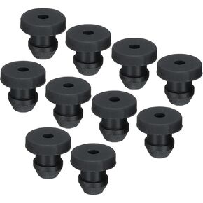 MECCANIXITY 30Pcs Snap Rubber Grommet Plug Mount Dia 10mm ID 7mm Seal Anti-Scratch for Electrical Box Cable Pipe Black in Kuwait