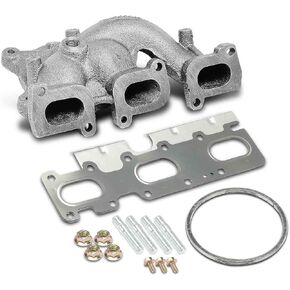 A-Premium Right Side Exhaust Manifold with Gasket, Stud, Nut and Bolt Compatible with Ford Fusion 2010-2012, Edge 2007-2010, Taurus, Taurus X, Flex & Lincoln MKZ, MKX, MKS, MKT & Mercury Sable