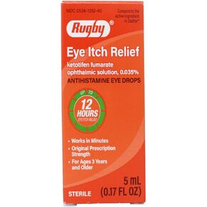 Rugby Eye Itch Relief Antihistamine Eye Drops 0.17 Fl Oz