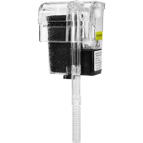 AQUANEAT Aquarium Filter Hang on HOB Power Filter 3/5 Gallon Small Fish Tank Filter (up to 5Gal)