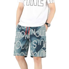 Men's Fashions Print Basketball Shorts Quick Drying Lightweight with Pockets Summer Outdoor Beach