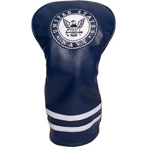 Team Golf Military Navy Vintage Driver Head Cover Vintage Driver Golf Club Headcover, Form Fitting Design, Retro Design & Superb Embroidery
