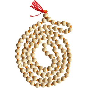 NAISHA Hare Rama Hare Krishna Tulsi Holy Basil Japa Mala 108+1 Beads Original for Daily Mantra Jaap, Bead Size: 6/7mm,…