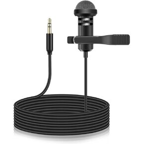 Lavalier Microphone Replacement for Rode Wireless GO 2 II ME Clip-on Microphone System, Omnidirectional Mono Lapel Mic 3.5mm for WIGO, 5ft