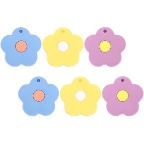 Keycaps 6Pcs Silicone Key Covers Caps Cute Flower Key Identifier Tags Key Labels Sleeve Key Protector Caps for House Apartment Dorm Keys Key Covers