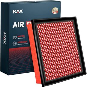 KAX Engine Air Filter, GAF001 (CA10755) Air Filter Replace for Sienna, Highlander, Camry, Avalon, ES350, NX200T, NX300, RX350, RX350L, Durango, Grand Cherokee, 200% Longer Life