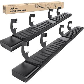 لوحات تشغيل Nilight لسيارة 2007-2018 Chevy Silverado/GMC Sierra 1500 Crew Cab 2007-2019 Chevy Silverado/GMC Sierra 2500HD 3500HD 6 بوصة قضبان نيرف جانبية من الألومنيوم مقاومة للانزلاق، ضمان لمدة عامين