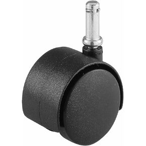 Shepherd Hardware 9741 2-Inch Office Chair Caster, Twin Wheel, 7/16-Inch Stem Diameter, 75-Lb Load Capacity