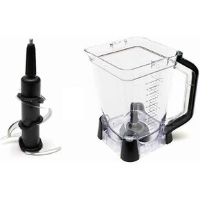 Replacement Pitcher and Blade - Includes Large 72 Oz Pitcher and Stainless Steel Extraction Blade -Comaptible with Ninja Blenders BL770 BL771 BL773 BL660 BL740 BL780