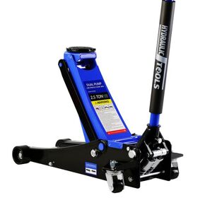 2.5T(5000 lb) Low Profile Floor Jack, Steel Racing Floor Jack with Dual Pistons Quick Lift Pump, Hydraulic Floor Jack for Garage Workshop Lifting Cars Light Van, Lifting Range 3.5"-19.5"