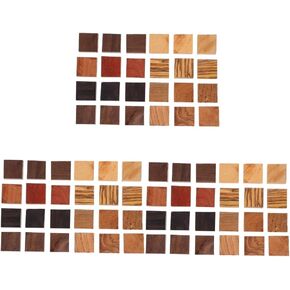 EXCEART 72 Pcs Wooden Ring Blanks - Unfinished Craft Supplies for Jewelry Making