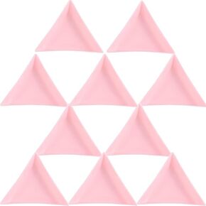 Jowxsx 10Pcs Pink Triangle Nail Art Tray Rhinestone Storage Holder Display Plate Crystal Sorting Trays Beads Decor Picker Sorting Storage Plates Tray Beading Mats, Trays and Boards